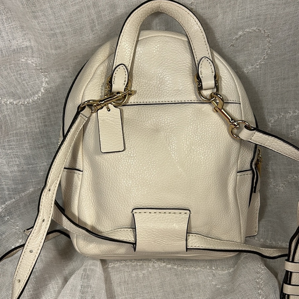 Coach Small Backpack Pebbled Leather - image 2